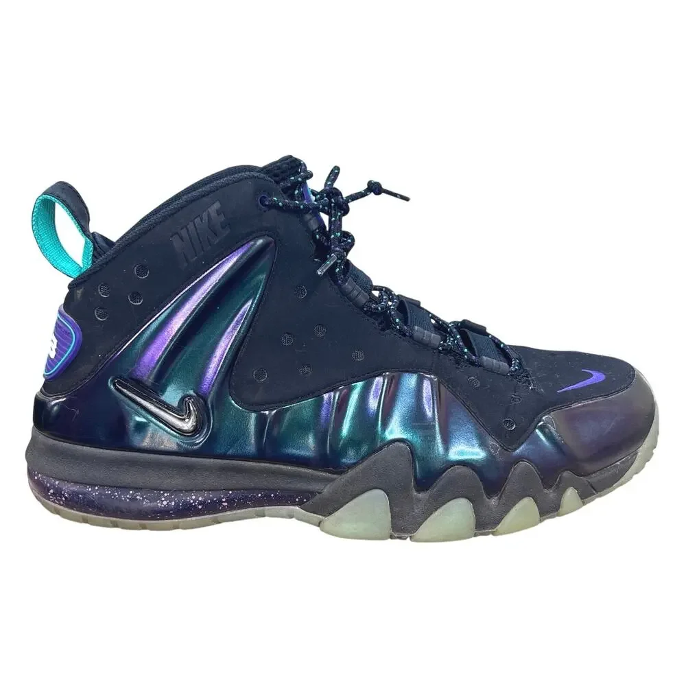 Nike Barkposite Max Eggplant Black Purple Iridescent Sneakers Size 12